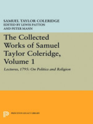 cover image of The Collected Works of Samuel Taylor Coleridge, Volume 1